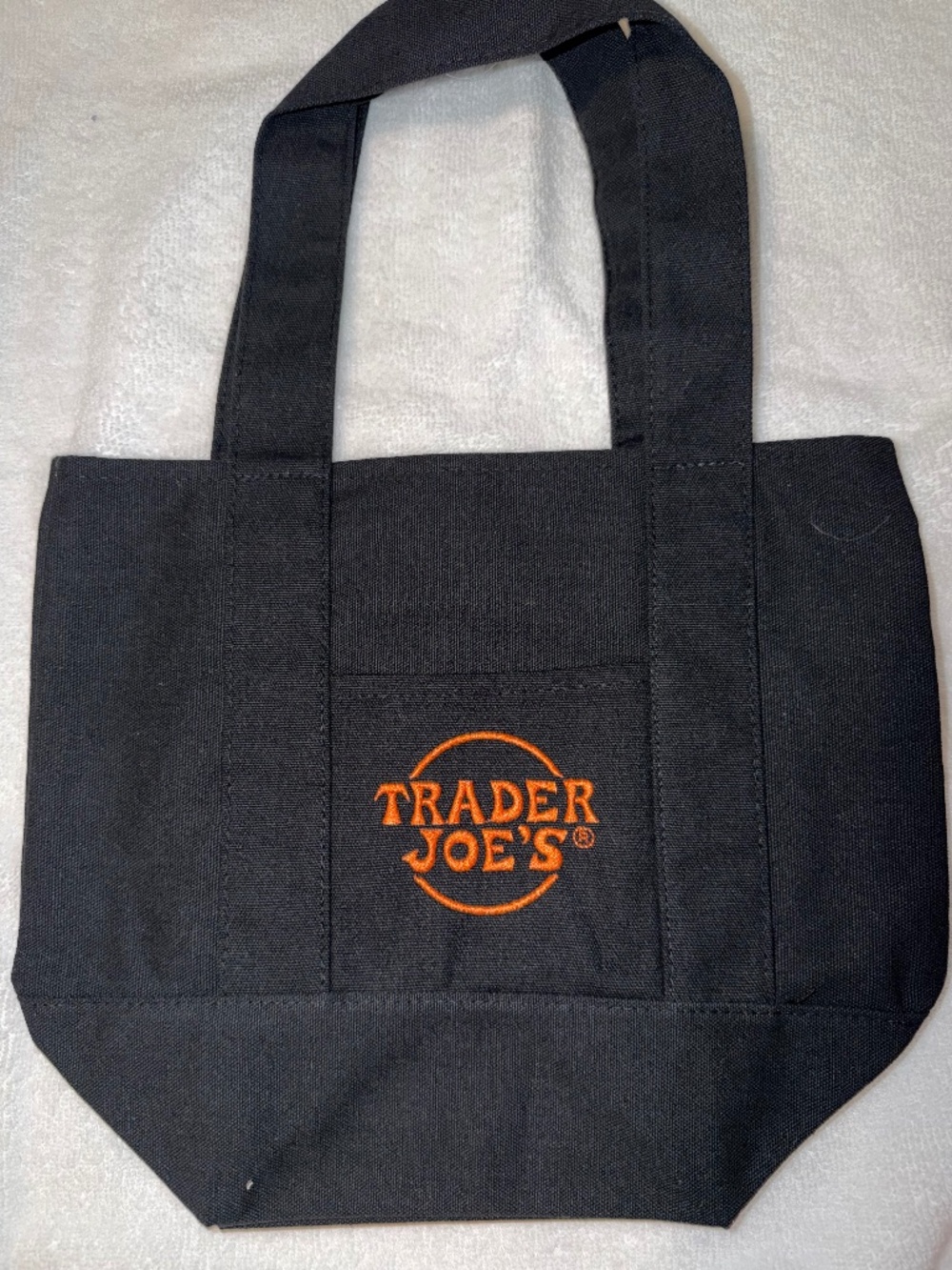 Trader Joe’s Mini Canvas Tote Bag Black